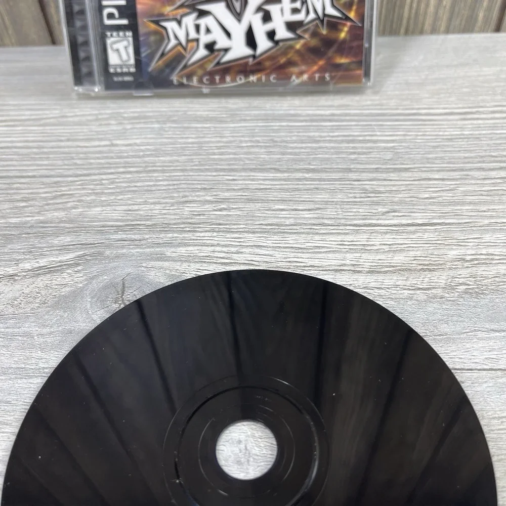 WCW Mayhem Sony PlayStation 1 PS1 Complete w/ Manual Black Label Tested